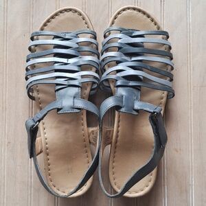 Naturalizer Wade N5 Comfort Huarache Striped Sandal Blue Multi Leather Sandals